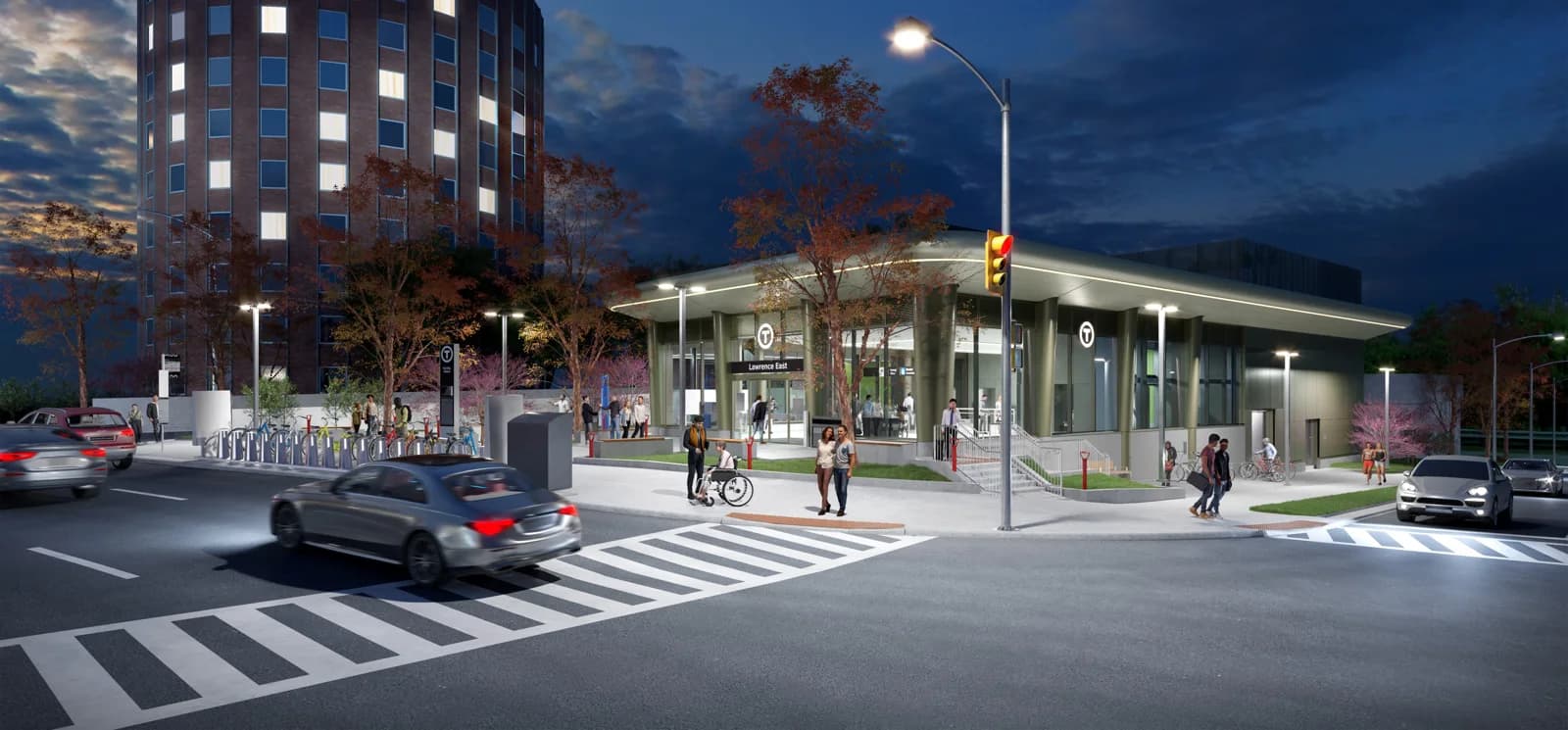 Architectural rendering of Lawrence East Station on the Scarborough Subway Extension.